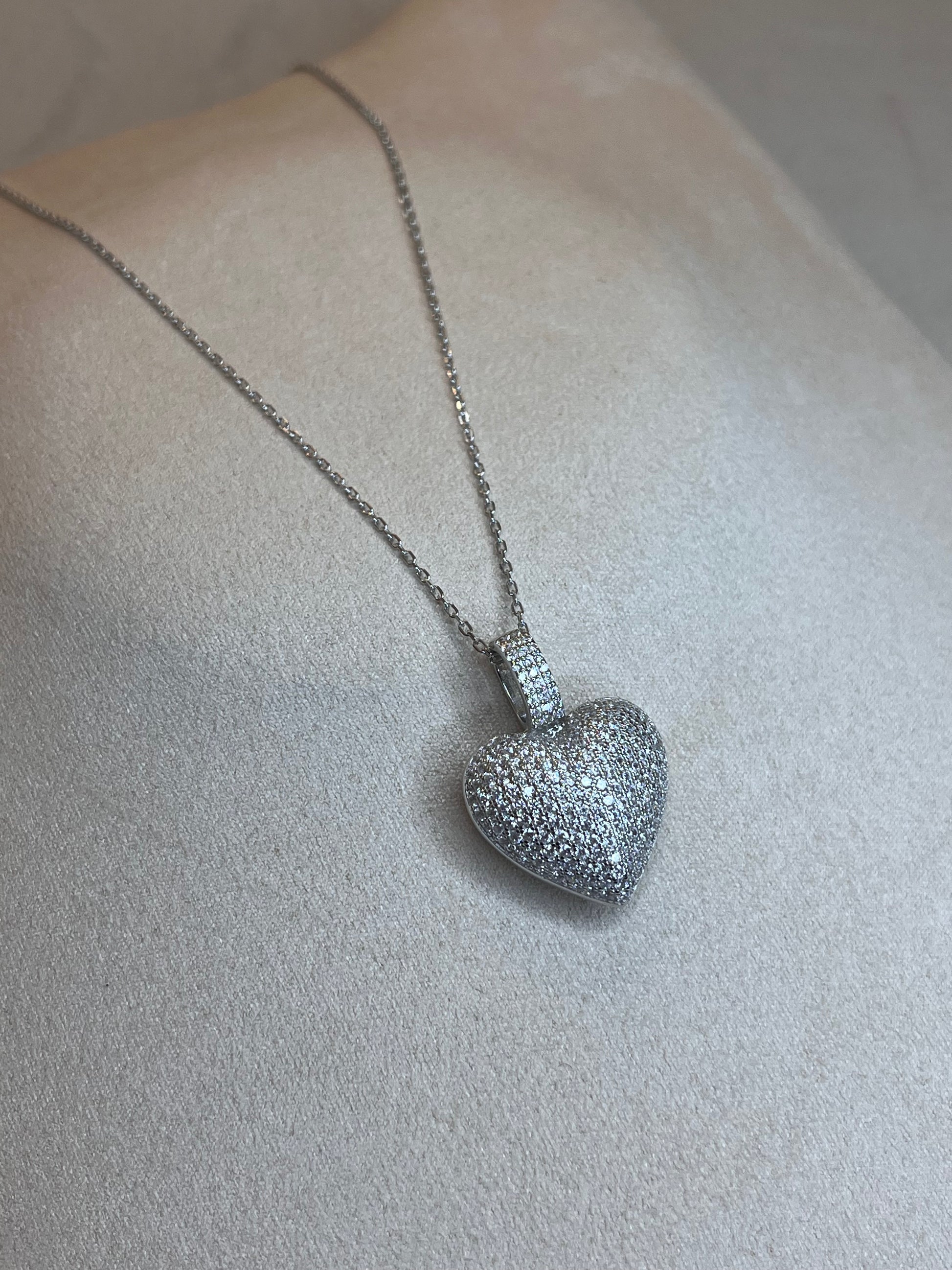 Collana Cuore pavè bombato - RO Young Dreams