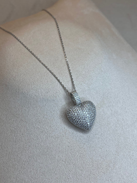 Collana Cuore pavè bombato - RO Young Dreams