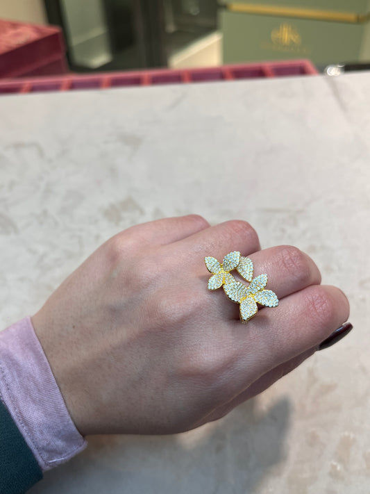 Anello foglie dorate - RO Young Dreams